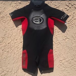 Bare shorty short sleeve kids  wetsuit